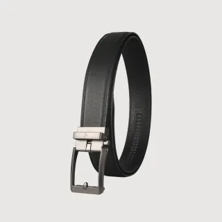 【VOVA 沃汎】職場型男 方形鏤空自動扣皮帶-鎗色(VA019-009-SGU) 送禮推薦