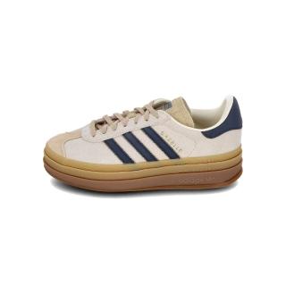 【adidas 愛迪達】Gazelle Bold 女鞋 奶茶色 厚底 拼接 中底 滑板 復古 德訓鞋 愛迪達 休閒鞋 JQ5126