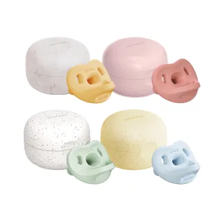 【MOYUUM】韓國 全矽膠微笑奶嘴收納盒組-4入組(多入優惠)