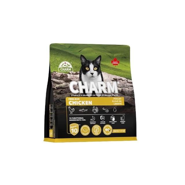 【CHARM 野性魅力】超能精華鮮雞貓860g(十大超能精華、無穀、貓糧、貓飼料)