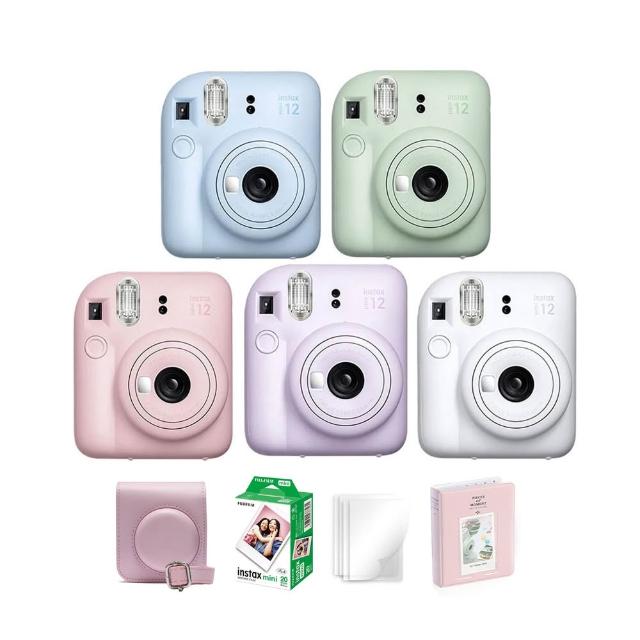 【FUJIFILM 富士】instax mini 12 拍立得相機 原廠公司貨(送皮套20張底片相冊組合)