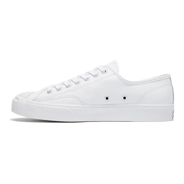 【CONVERSE】休閒鞋 男鞋 女鞋 帆布鞋 開口笑 運動 低筒 皮革 JP OX 白 164225C