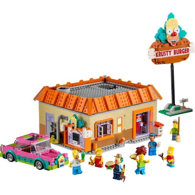 【LEGO 樂高】Icons 10352 The Simpsons：Krusty 漢堡店(辛普森家庭 居家擺設 積木 玩具)