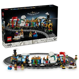 【LEGO 樂高】Icons 10361 佳節特快車(火車模型 居家擺設 積木 玩具)