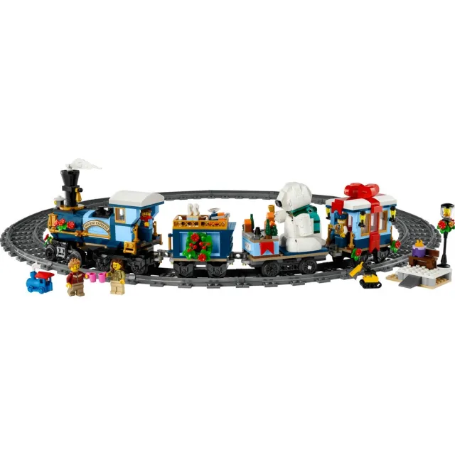 【LEGO 樂高】Icons 10361 佳節特快車(火車模型 居家擺設 積木 玩具)