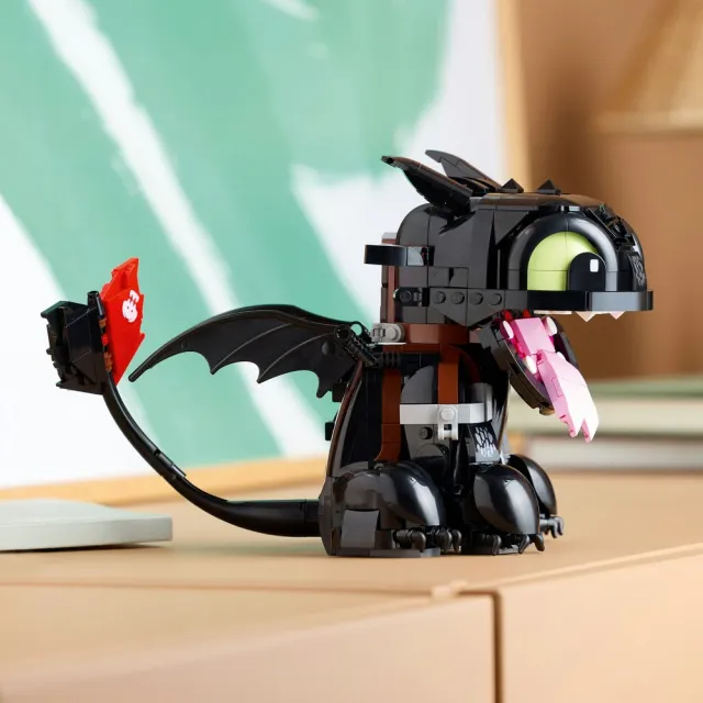 【LEGO 樂高】Icons 10375 馴龍高手：沒牙(夜煞 居家擺設 積木 玩具)
