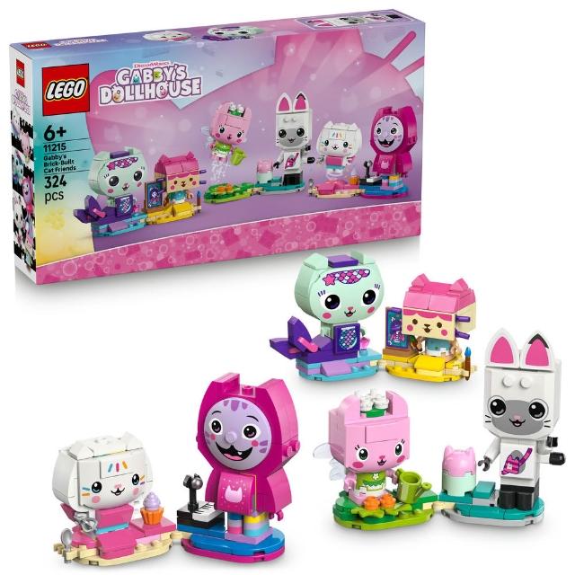 【LEGO 樂高】Gabby”s Dollhouse 11215 蓋比的積木版貓咪朋友(啟蒙玩具 蓋比的娃娃屋 積木 兒童玩具)