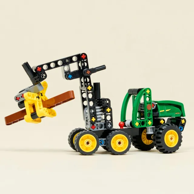 【LEGO 樂高】科技系列 42218 John Deere 1470H 輪式森林收割機(工程模型 玩具車 積木 玩具)
