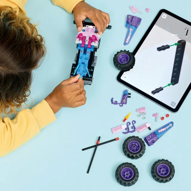 【LEGO 樂高】科技系列 42220 Monster Jam Sparkle Smash 迴力車(怪獸卡車 迴力車玩具 積木 玩具)