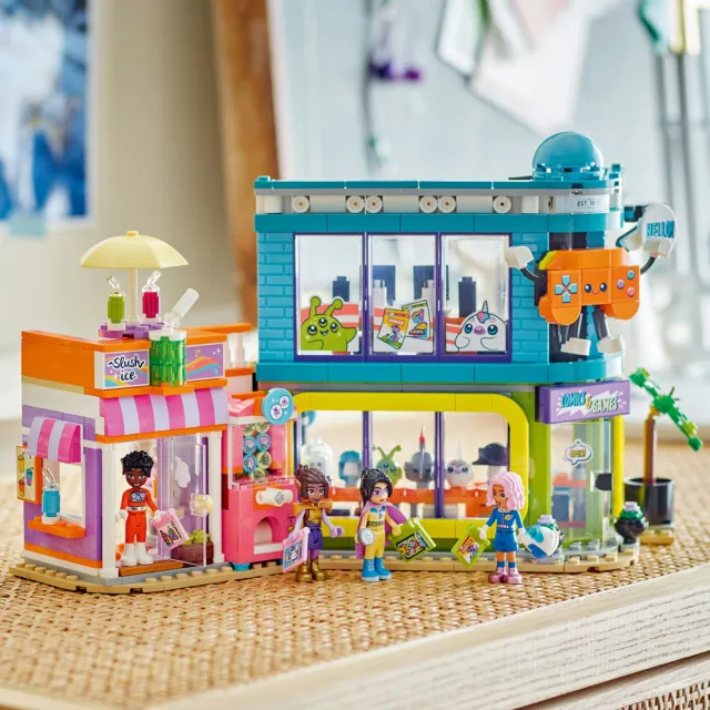 【LEGO 樂高】Friends 42674 漫畫與電玩店(娃娃屋 扮家家酒 積木 玩具)