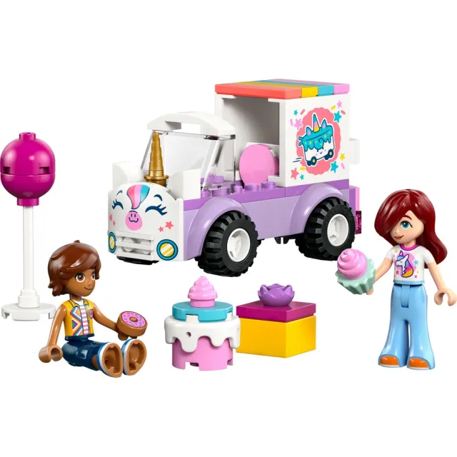 【LEGO 樂高】Friends 42675 獨角獸蛋糕外送車(玩具車 扮家家酒 積木 兒童玩具)