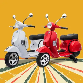 【聰明媽咪電動車】偉士牌 Vespa 原版授權 加大升級款 兒童電動摩托車(PX150｜兒童機車｜兒童電動車)