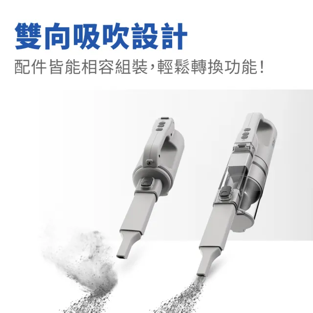 【TiDdi】雙氣旋除蟎吸塵器+贈5年抗敏濾網 30片(S360)