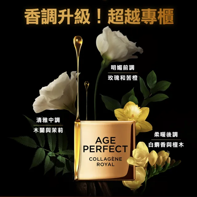 【L’OREAL Paris 巴黎萊雅】金致臻顏花蜜奢養膠原乳霜2入組60mlx2-輕盈/滋潤乳霜(面霜/小蜜罐)