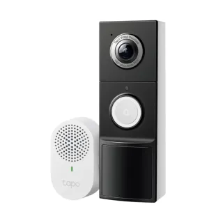 【TP-Link】Tapo D235 2K 5MP 電池/電線 AI智慧視訊門鈴(全彩夜視/180°超廣角/支援512GB)