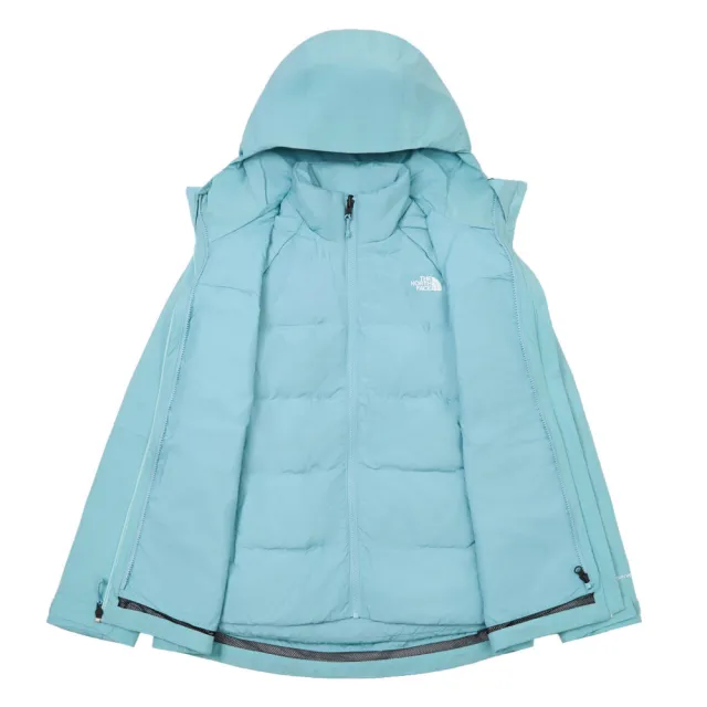 The North Face】北面女款藍色DRYVENT防水三合一外套｜8ED1BOA - momo