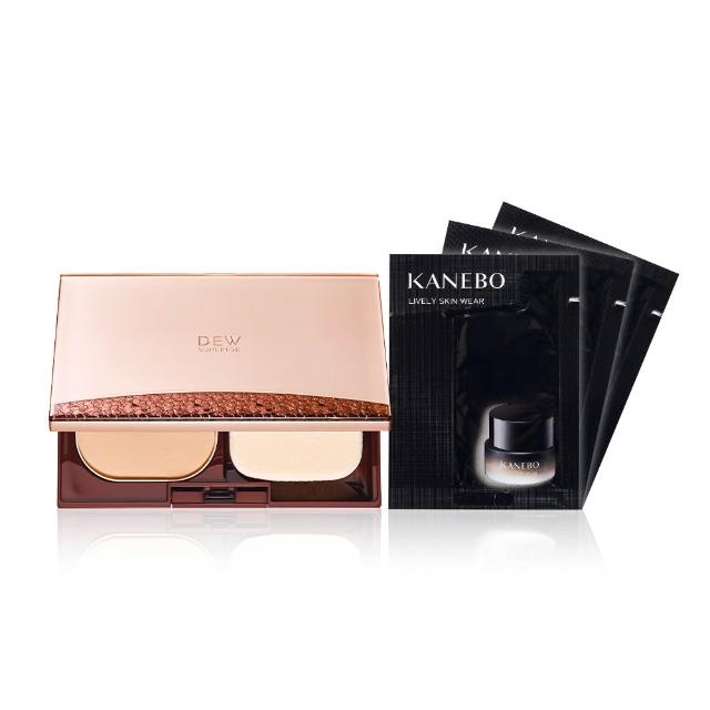 【Kanebo 佳麗寶】DEWS 潤活精純光透粉餅買蕊送盒細緻組(多色任選_加贈活力肌粉霜)