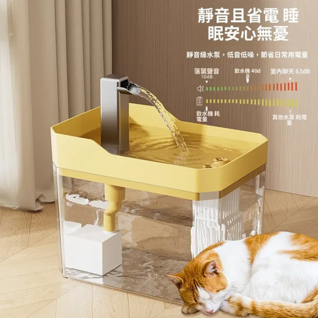【Quality 聚家】寵物飲水機 貓咪飲水機 自動餵水器(循環凈水/靜音水泵/四檔可調/多重過濾)