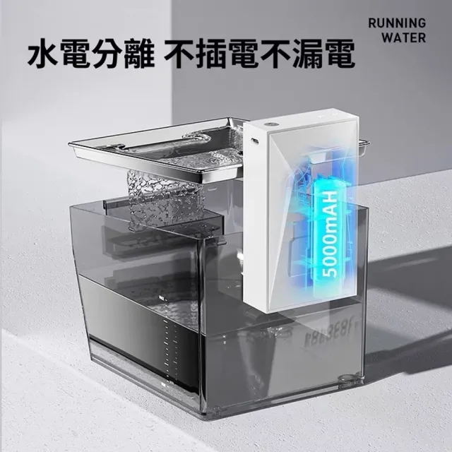 【Quality 聚家】寵物飲水機 自動餵水器 貓咪飲水機 狗狗喝水盆(超長待機/靜音水泵/無死角清潔)
