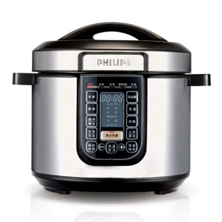 【Philips 飛利浦】智慧萬用鍋/壓力鍋HD2133(銀小萬)