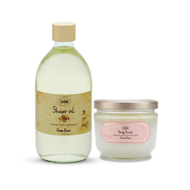 【SABON】官方直營 明星二部曲自由配(沐浴油500ml+身體磨砂膏600g)