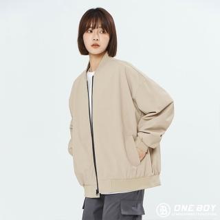 【ONE BOY】防潑水抗皺抗靜電機能棒球外套(N240320)