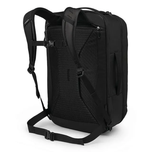 【Osprey】雙11 Transporte Travel Pack 44 多功能旅行背包 男 渡鴉黑(背包旅行 行李背包)