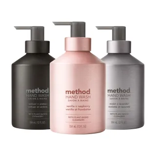 【method 美則】金緻洗手乳 354mlX3入(夜幕黑/霧銀灰/玫瑰金)