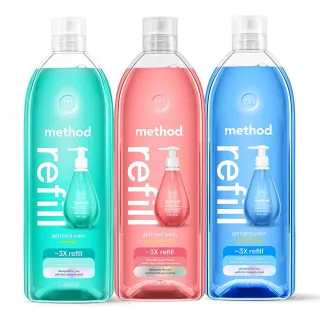 【method 美則】洗手乳補充瓶系列1000ml(抗菌洗手 洗手液 滋潤親膚 香氛)