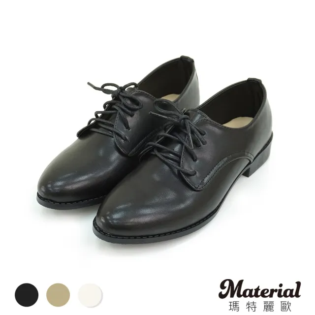 【MATERIAL 瑪特麗歐】T52413  一般碼23-25另有加大碼  女鞋 休閒鞋 MIT簡約綁帶牛津鞋(休閒鞋)