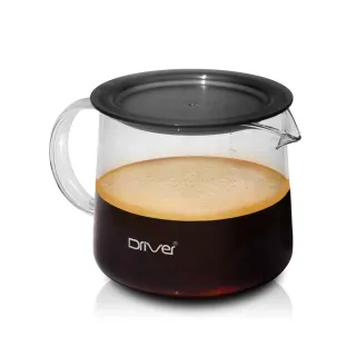 【Driver】MOKA耐熱玻璃壺-400ml(附防塵蓋 刻度設計 茶壺 冷水壺 咖啡壺 量杯 玻璃杯 咖啡器具)