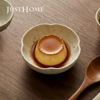 【Just Home】日式古樸窯燒陶瓷4吋雲朵碟-4色可選(可微波 120ml 碗 盤 餐具 深盤 小菜碟)