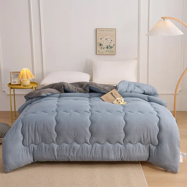 【日禾家居】買一送一 石墨烯保暖水洗被2.5KG 棉被 冬被(雙人180X210cm 多色選)