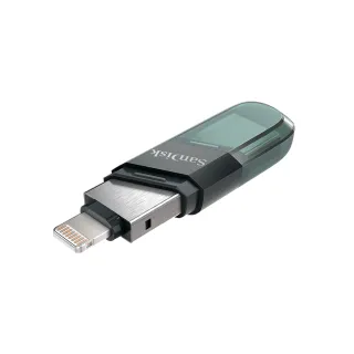 【SanDisk 晟碟】iXpand Flip 隨身碟鐵灰 128GB(公司貨)