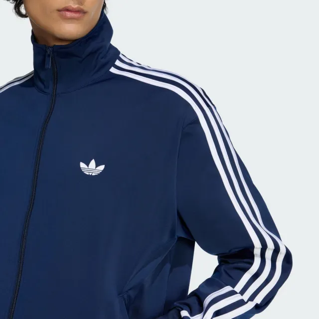 【adidas 愛迪達】FIREBIRD 運動外套(KD8313 男款ORIGINALS經典休閒寬鬆夾克 藍色)