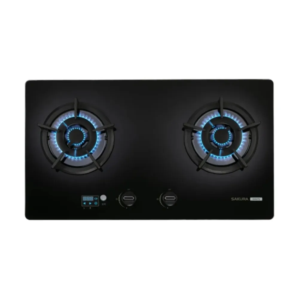 【SAKURA 櫻花】二口小面板易清檯面爐G2527G瓦斯爐NG1/LPG(G-2527GB基本安裝)