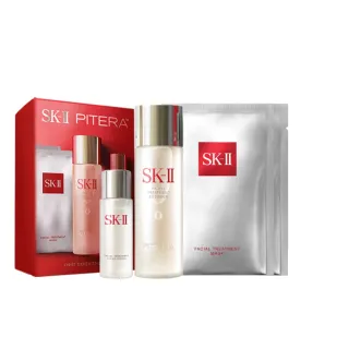 【SK-II官方直營】青春露體驗新客組套裝(青春露75ml+亮采化粧水30ml+青春敷面膜2片/新客入門首選)