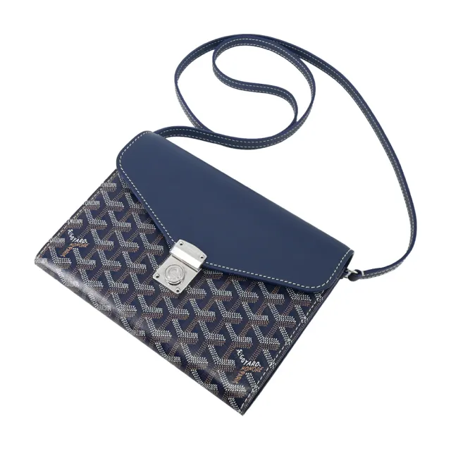 【GOYARD 高雅德】CHYPRE 翻蓋信封斜背包(海軍藍)