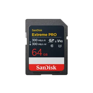 【SanDisk】Extreme PRO UHS-II 記憶卡 64GB(公司貨)