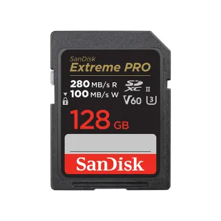 【SanDisk 晟碟】Extreme PRO SDXC UHS-II記憶卡128GB(公司貨)