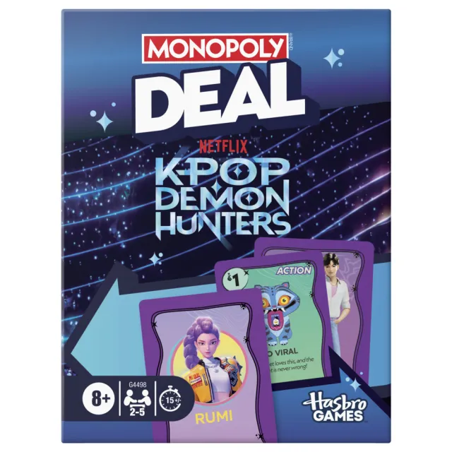 【MONOPOLY 地產大亨】桌遊系列(Deal紙牌交易遊戲 Kpop 獵魔女團 - 英文版)