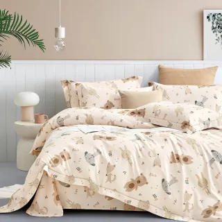 【DON】買1送1 吸濕排汗萊賽爾床包枕套組-多款任選(單/雙/加 均一價)