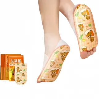 【森田小倉】5雙艾草發熱腳套 穿戴式自發熱鞋墊(增強型暖足貼 冬季腳底暖貼 蒸汽熱敷 不挑腳)