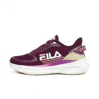 【FILA】斐樂 Chasing 女 慢跑鞋 跑鞋 路跑 酒紅 紫(5-J310Z-991)