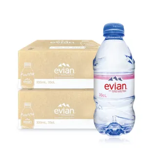 【Evian 依雲】天然礦泉水330mlx2箱(共48入;法國原裝進口 平行輸入)