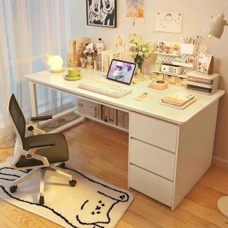 【Quality 聚家】電腦桌 書桌 辦公桌 學習桌 抽屜桌(120*50*75CM/封閉三抽儲物/寬敞下層置物)