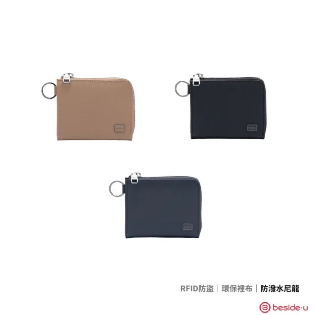 【BESIDE-U】BEAF 皮夾 短夾 ALS30(RFID防盜錄口袋、環保內裡布、卡片收納隔層)