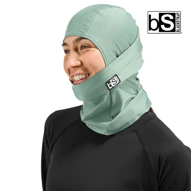 【BlackStrap】Hood Balaclava 素色多功能頭套 Fog/霧灰綠/單一尺寸/多色選擇(保暖頭套)