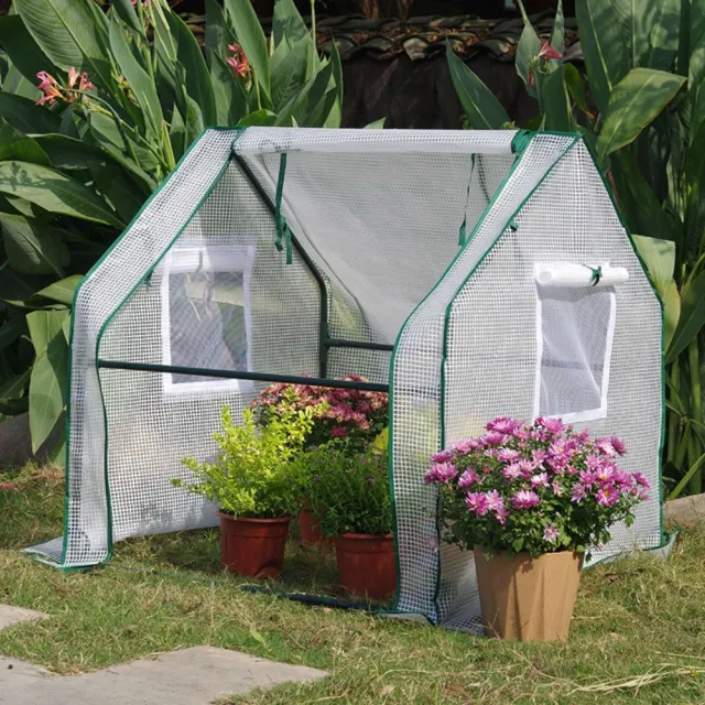 【FSW】落地陽臺植物保暖棚(防雨防寒+通風可視 90×90×90cm)