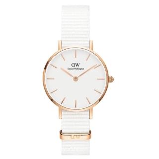 【Daniel Wellington】Petite Dover 32mm純淨白織紋錶(DW00100311)
